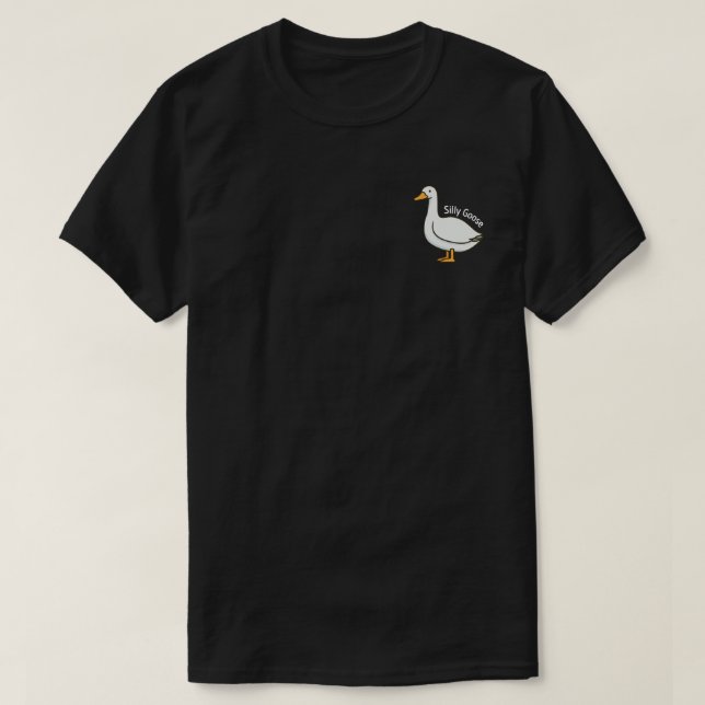 Camiseta Silly Goose Funny Cartoon Goose (Frente do Design)