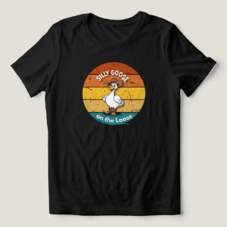 Camiseta Silly Goose on the Loose – Cowboy Goose Funny West