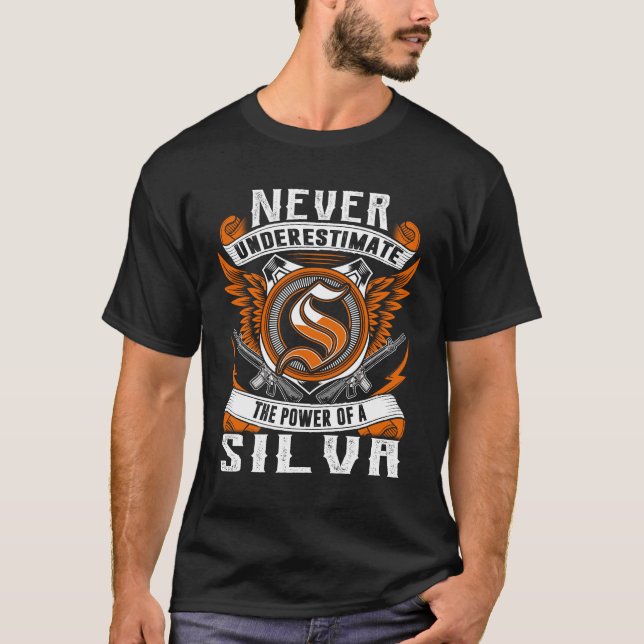 Camiseta SILVA - Nunca Subestime Personalizado (Frente)