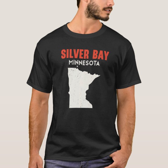 Camiseta Silver Bay Minnesota State America Viagem Minn (Frente)
