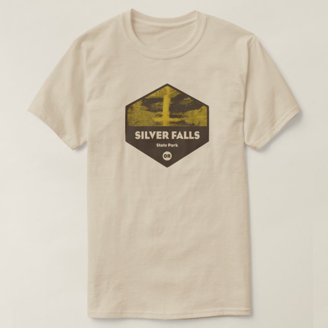 Camiseta Silver Falls State Park Oregon (Frente do Design)