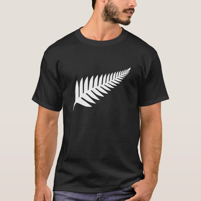 Camiseta Silver Fern, Nova Zelândia (Frente)