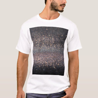 Camiseta Silver Glitter: Natal Preto