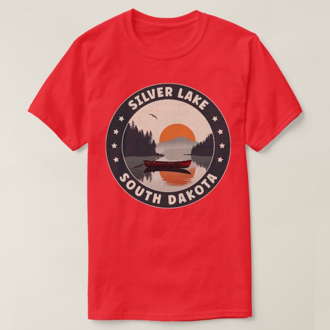 Camiseta Silver Lake South Dakota Sunset (Frente do Design)