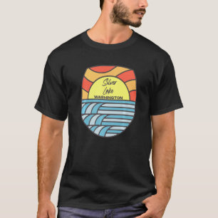 Camiseta Silver Lake Washington Wa Sunset Vacation Souvenir
