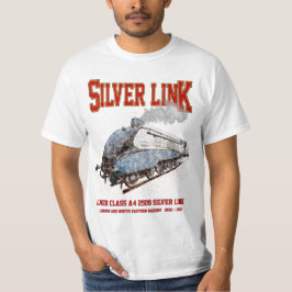 Camiseta Silver Link - LNER Class A4 2509 Steam Train Loco
