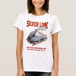 Camiseta Silver Link - LNER Class A4 2509 Steam Train Loco