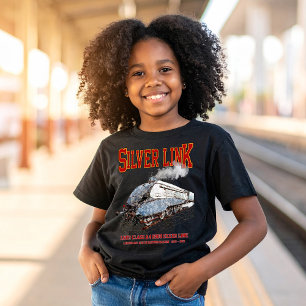 Camiseta Silver Link - LNER Classe A4 2509 Trem a Vapor Loc