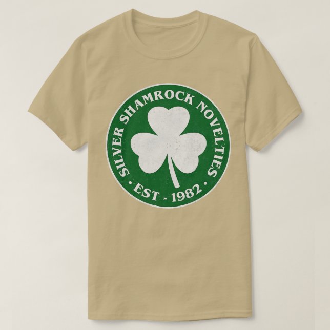Camiseta Silver Shamrock Novelties Halloween (Frente do Design)