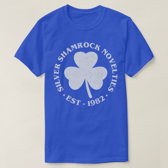 Camiseta Silver Shamrock Novelties Vintage (Frente do Design)