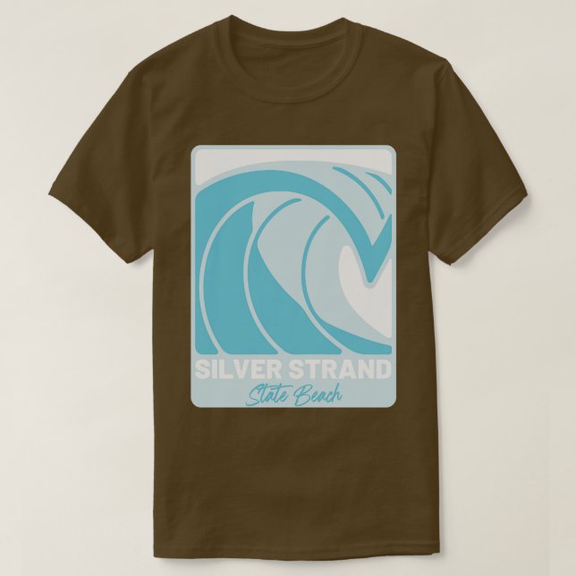 Camiseta Silver Strand State Beach California Atlantic Ocea (Frente do Design)