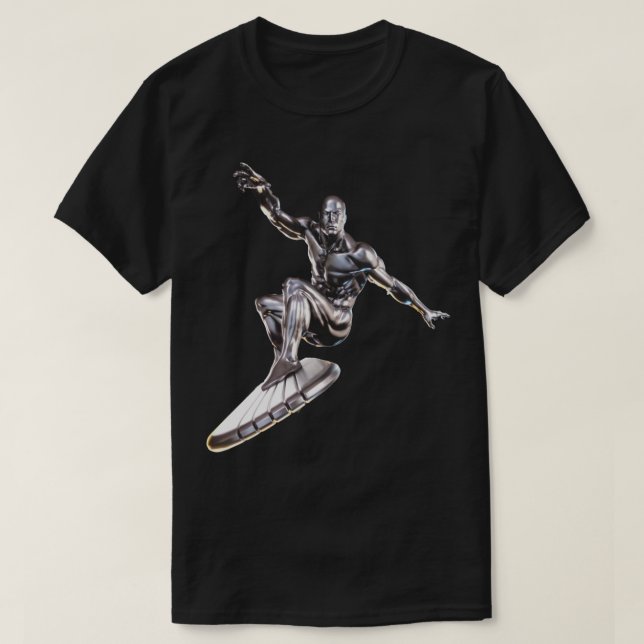 Camiseta Silver Surfer Herald do Galactus (Frente do Design)