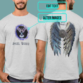 Camiseta Silver Warrier Angel Wings