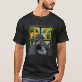 Camiseta Silverback Gorilla Amarelo e Verde Geométrico