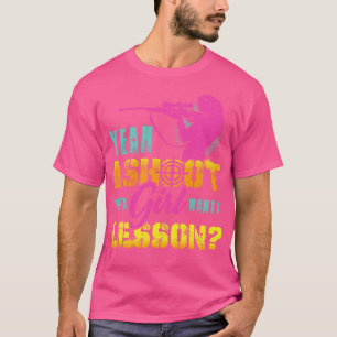 Camiseta Sim, Atiro Como Uma Garota Quer Uma Arma De Caça D