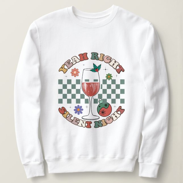 Camiseta Sim, bem silencioso natal (Frente do Design)