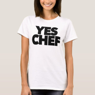 Camiseta Sim, chef engraçado para seu funcionarios chefe de