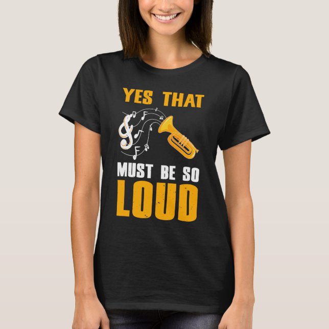 Camiseta Sim, Deve Ser Tão Alto Que Eu Saxofone (Frente)