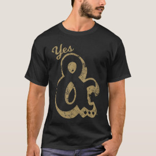 Camiseta Sim E Grande Improv Comedy rapaz E comercial
