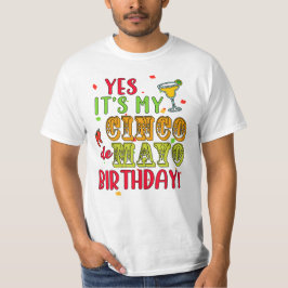 CAMISETA SIM, É MEU ANIVERSÁRIO DE CINCO DE MAIO!