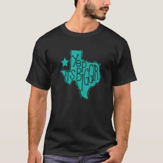 Camiseta Sim, é o Estado Biggir do Texas dos EUA