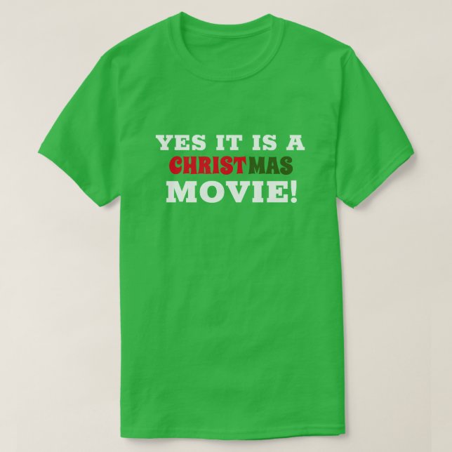 CAMISETA SIM É UM FILME DE NATAL! C (Frente do Design)