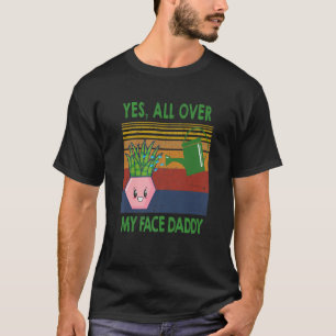 Camiseta Sim, em todo meu rosto pai engraçada presente de