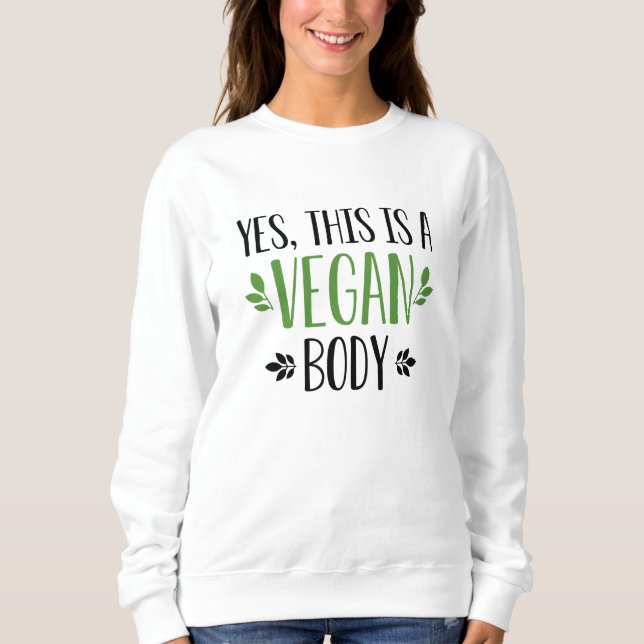 Camiseta Sim, Este É Um Corpo Vegan (Frente)