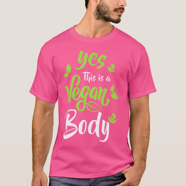 Camiseta Sim, Este É Um Vegan Body Natural Bodybuilding (Frente)