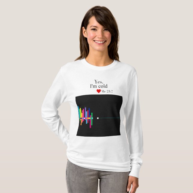 Camiseta Sim, estou com frio (Frente Completa)