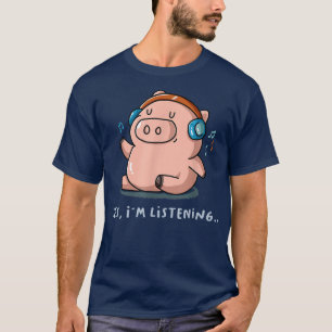 Camiseta Sim, estou escutando o apresentador de Fazenda de