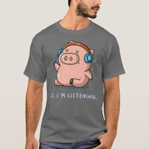 Camiseta Sim, estou escutando o apresentador de Fazenda de 