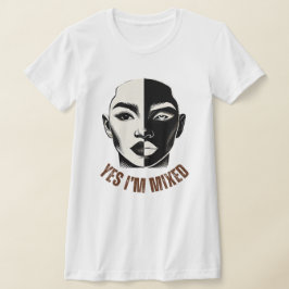 Camiseta SIM, ESTOU MISTO - Identidade Biracial, Tee Slim