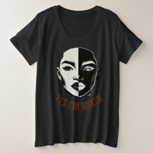 Camiseta SIM, ESTOU MISTURADO... com o tamanho de identidad