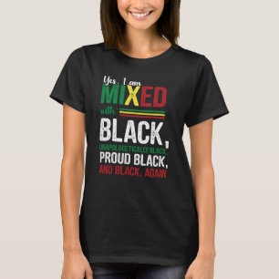 Camiseta Sim, estou misturado com preto H indesculpavelment