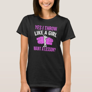 Camiseta Sim, Eu Arremesso Como Uma Garota Disco Putter Pis