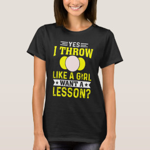Camiseta Sim, Eu Arremesso Como Uma Garota Putter de Arreme
