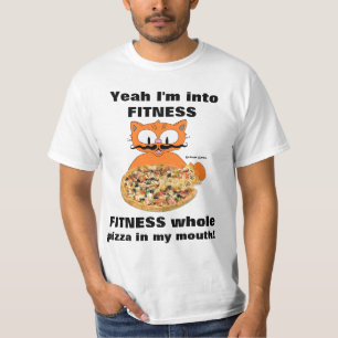 Camiseta Sim, Eu Estou na Aptidão, Gato Engraçado de Bigode