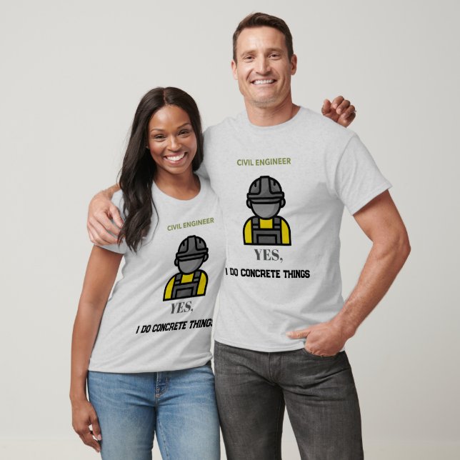 Camiseta Sim Eu Faço Coisas Concretas Engenheiro Civil Dive (Unissex)