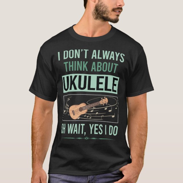 Camiseta Sim, eu faço Ukulele (Frente)