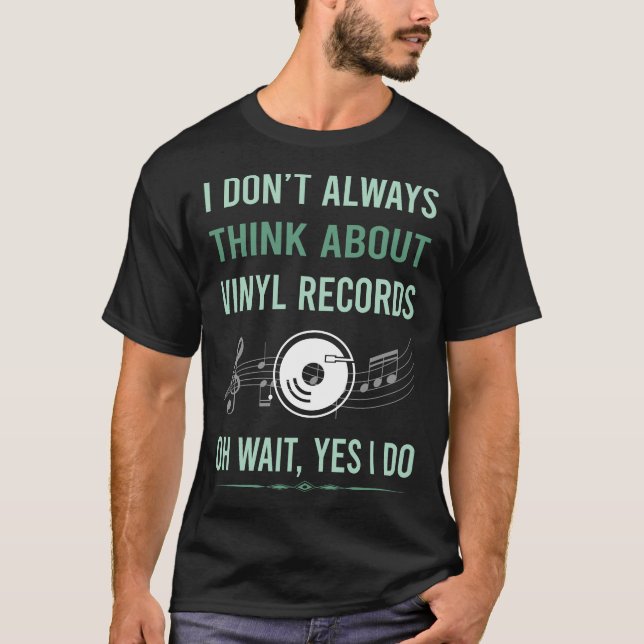 Camiseta Sim, eu faço vinil Record Records (Frente)