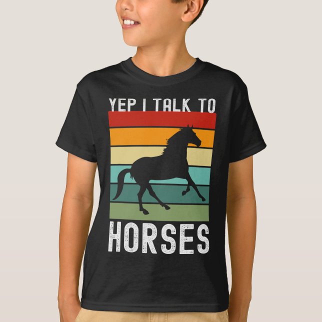 Camiseta Sim, Eu Falo Com Cavalos Que Façam O Cavalo Cavale (Frente)