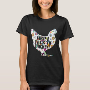Camiseta Sim, eu falo com frango Fazenda de frango f