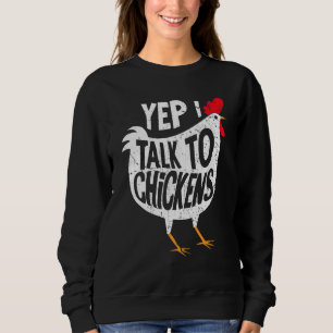 Camiseta Sim, eu falo com galinhas Dama Agricultora Amante