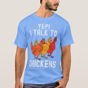 Camiseta Sim, Eu Falo Com Galinhas Engraçadas Façoras De Ho