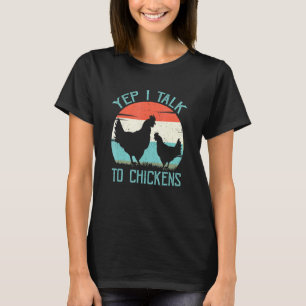 Camiseta Sim, Eu Falo Com Galinhas Fazendas