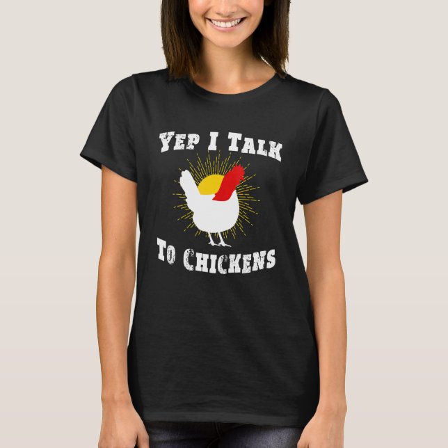 Camiseta Sim, Eu Falo Com O Farmador De Galinhas (Frente)