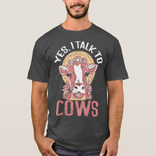 Camiseta Sim, Eu Falo Com Vacas Fazendas Locais Sobre Vaca 