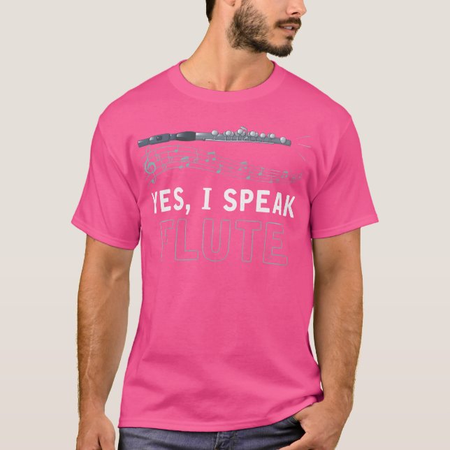 Camiseta Sim, eu falo flauta (Frente)