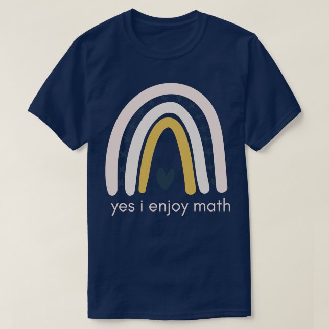 Camiseta Sim, eu gosto de matemática (Frente do Design)